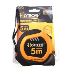 Μέτρο Επαγγελματικό με Λάστιχο 5mX25mm Hoteche 280106