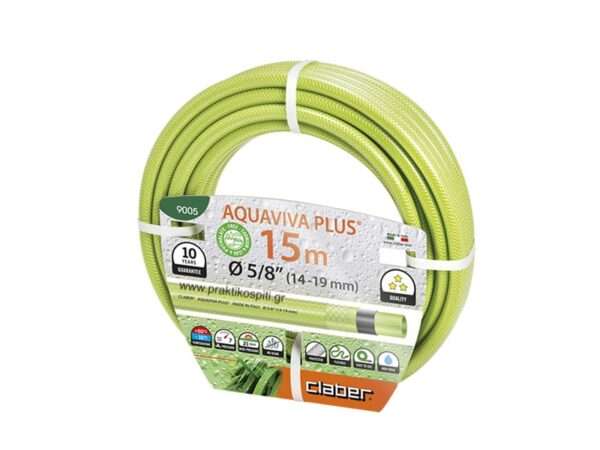 Claber Λάστιχο Κήπου Πράσινο Aquaviva Plus 5/8¨ - 15m - 9005