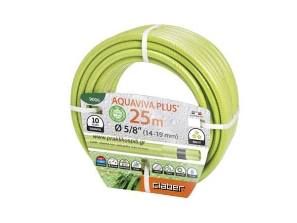 Claber Λάστιχο Κήπου Πράσινο Aquaviva Plus 5/8¨ - 25m - 9006