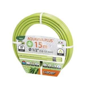 Claber Λάστιχο Κήπου Πράσινο Aquaviva Plus 1/2¨ - 15m - 9003