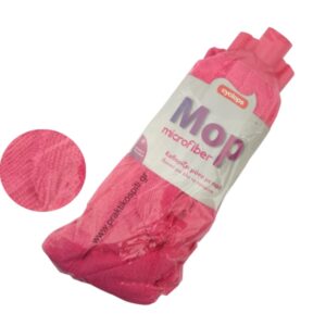 Σφουγγαρίστρα Mop με λωρίδες Microfiber - Ροζ