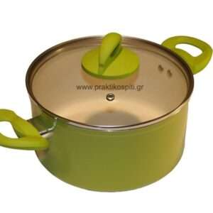 Χύτρα με Καπάκι Κεραμική Επίστρωση Green Cooking Eco - 24cm