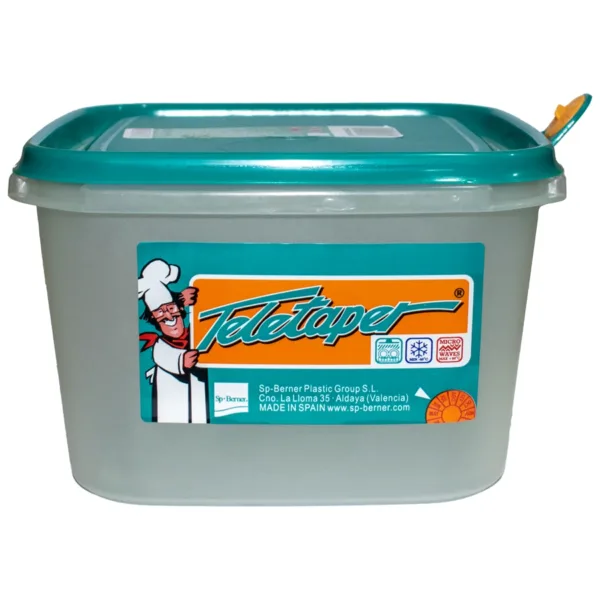 Φαγητοδοχείο (Τάπερ) Τετράγωνο 2,8lt -Teletaper