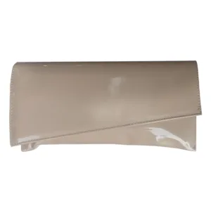 Τσάντα Φάκελος Μπεζ Λουστρίνι με λουρί