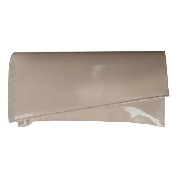 Τσάντα Φάκελος Μπεζ Λουστρίνι με λουρί