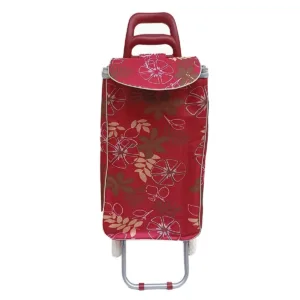 Καρότσι Λαϊκής Κόκκινο Ύφασμα με Σχέδιο 33lt