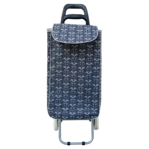 Καρότσι Λαϊκής Μαύρο Ύφασμα με Σχέδιο 33lt