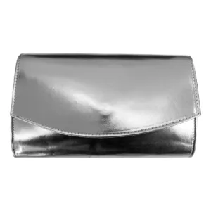Τσάντα Φάκελος Ασημί Μεσαία με λουρί