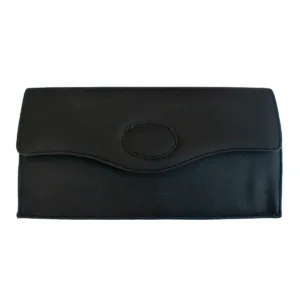 Τσάντα Φάκελος Μαύρη Λεπτή με Λουρί