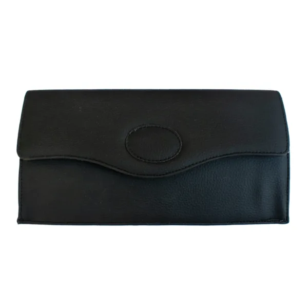 Τσάντα Φάκελος Μαύρη Λεπτή με Λουρί