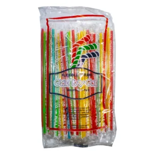 Καλαμάκια Πλαστικά Σπαστά Ντυμένα 100τεμ