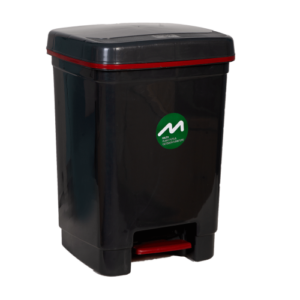 Κάδος Απορριμάτων Πεντάλ Κουζίνας τετράγ. 40lt - Ανθρακί