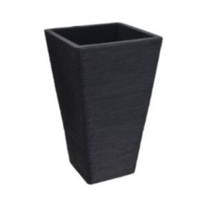 Πλαστική Γλάστρα Roto Ribbed Τετράγωνη - Νο 92750